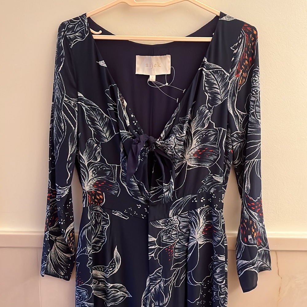 Aijek Jumpsuit with Front Tie
